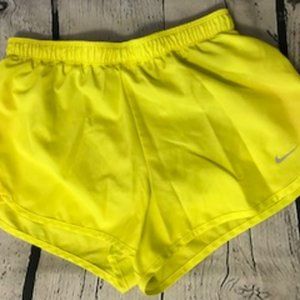 Nike Yellow Women's DRI-FIT Shorts - Size: XS